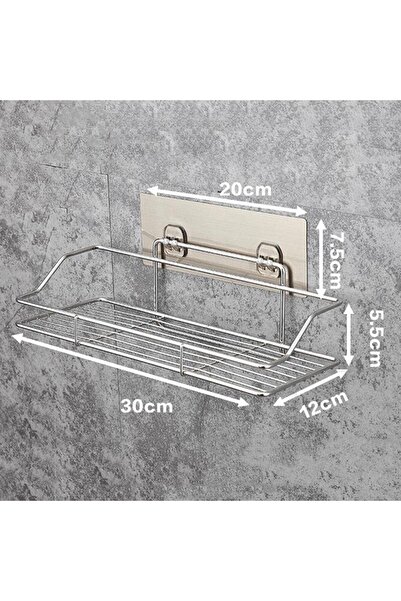Choice رف تخزين حمام من الفولاذ المقاوم للصدأ M بدون ثقب للمطبخ والحمام والمر...