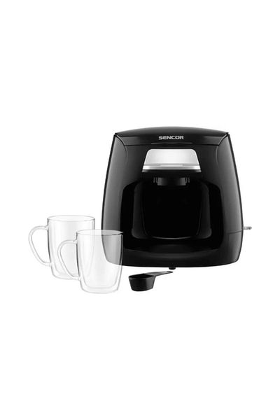 Sencor 500W Non-Slip Feet Overheating Protection Coffee Maker Black 300 ml