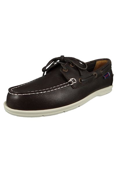 Sebago Herren Segel-/Bootsschuhe Halbschuhe Naples 7000070 Braun 901 Dk. Braunes Leder
