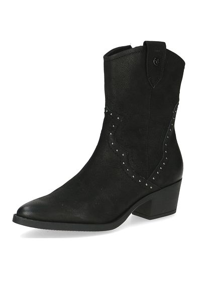 Caprice Damen Elegante Stiefelette Western 9-25315-43 Schwarz 008 Black Nubuc Leder mit CAP Airmotion