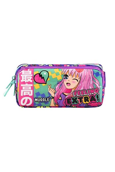 MUGGLE Θήκη για στυλό Anime 2 θέσεων Ροζ (MU-9058)