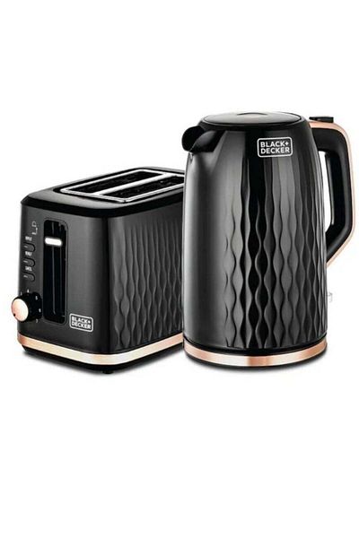 Black&Decker BLACK+DECKER Breakfast Set Toaster 870W 1.7 L 2200 W MBF90-B5 Black