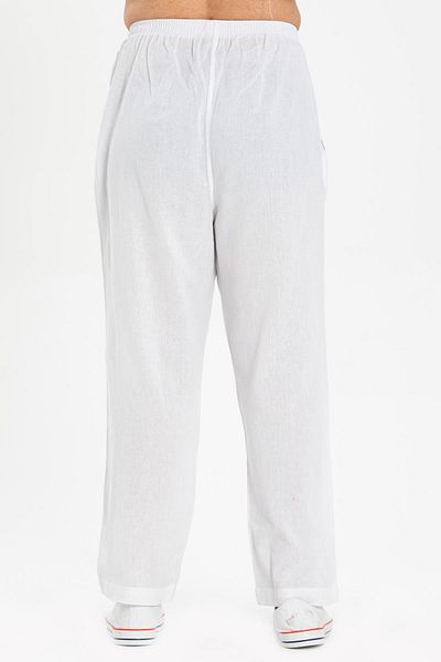 Eliş Şile Bezi Ανδρικό Summer Shalwar - White Byzy