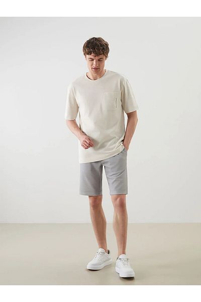 LC Waikiki Ανδρικό σορτς LCW Vision Grey Slim Fit
