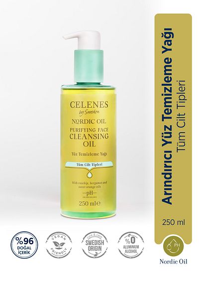 Celenes Nordic Oil Purifying Facial Cleansing Oil All Skin Types