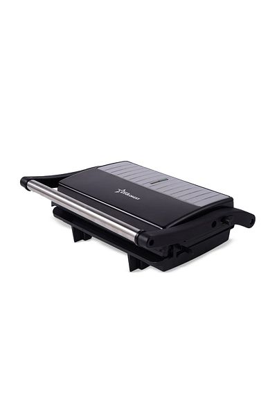 STARCREST Sandwich-maker Grill Panini STARCREST SGR-2314, 1000 W, Placi nonaderente, Deschidere 180°, Negru