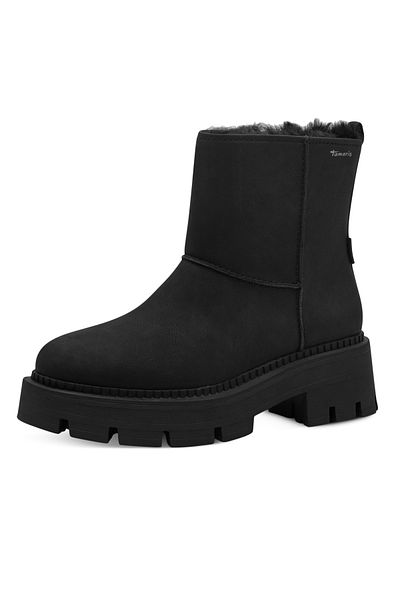 Tamaris Damen Elegante Stiefelette Winterschuhe 1-26439-43 Schwarz 001 Black Kunstleder mit TOUCH-IT