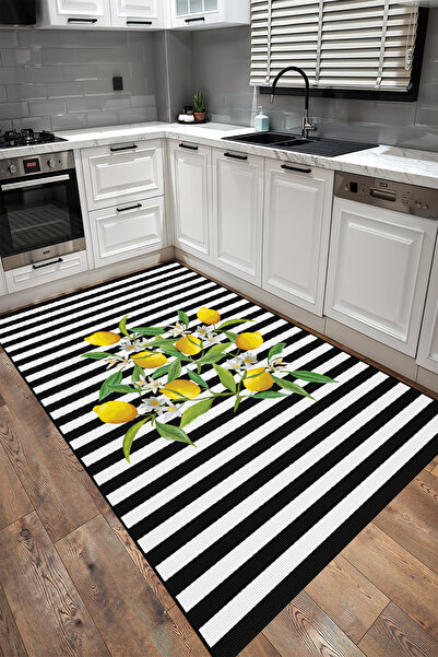 YTR HOME Dijital Baskı Yıkanabilir  Kolay Temizleni Leke Tutmaz Kaymaz Taban ...