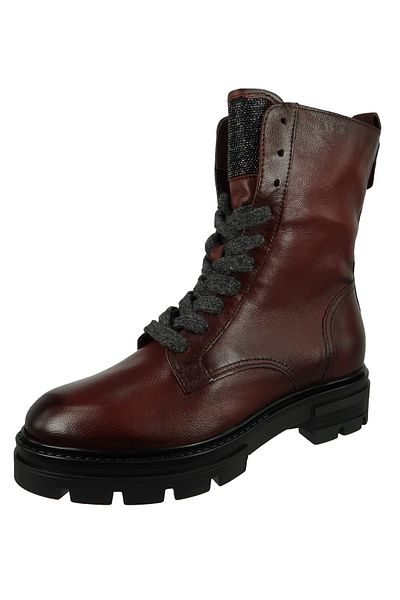Mjus Damen Sportliche Stiefelette 7051 Beatrix M79245-0301 Rot 6345 Merlot Leder