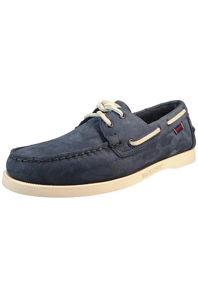 Sebago Herren Segel-/Bootsschuhe Halbschuhe Docksides 7000GA0 Blau 908 Blue Navy Leder