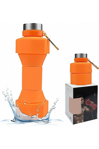 COOYA Collapsible Water Bottle,Reuseable BPA Free Silicone Foldable Travel Bottle,for Gym Travel Hike Bike