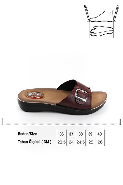 GEZER Women's Burgundy Gel Heel Spur Slippers