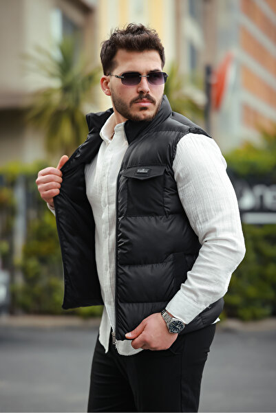 Rowsmen Men's Waterproof Stand-Up Collar Puffy Vest