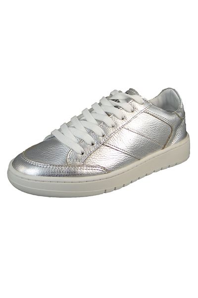 Mjus Damen Sneaker Equipa Low Top T39104-0102-6101 Silberfarben 8387 Argento Leder