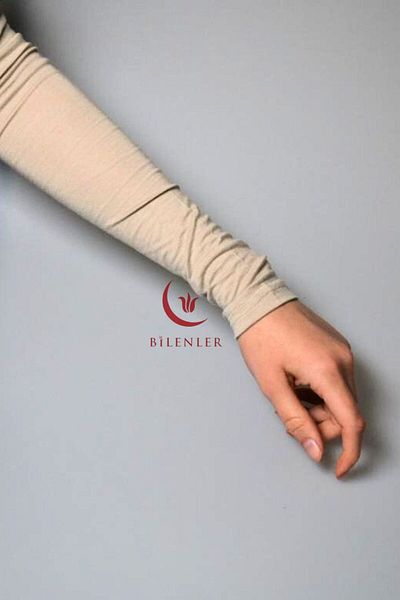 Bilenler Practical Hijab Combed Cotton Sleeves - Prayer Sleeves