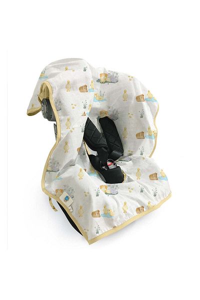 DEUX LAPINS 100% Cotton Muslin Stroller & Car Seat Cover - Petits Caneton
