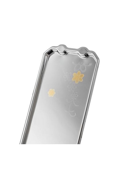 Dania Single serving tray for pastries, sweets and chocolates, made of metal, size 39*16 cm, with a beautiful design
