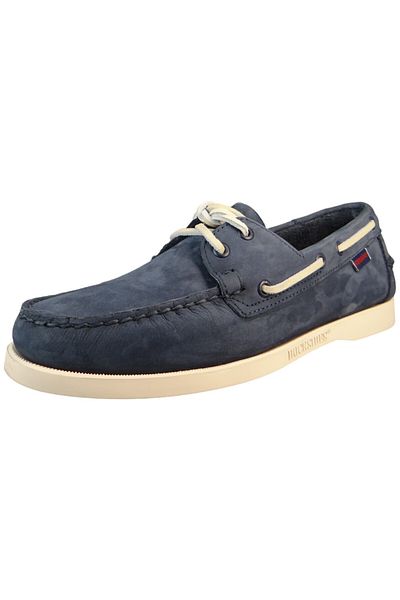 Sebago Herren Segel-/Bootsschuhe Halbschuhe Docksides 7000GA0 Blau 908 Blue Navy Leder