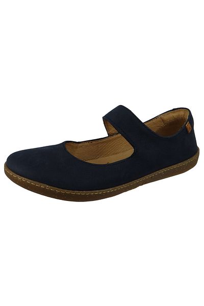 El Naturalista Damen Klassische Ballerina Coral N5301 Blau Ocean Leder