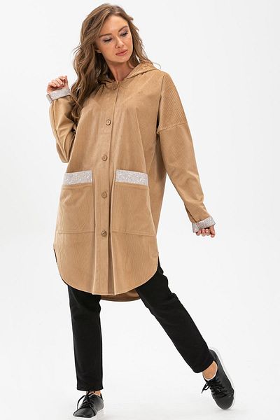 Eliş Şile Bezi Eylül Corduroy Jacket Camel Cml