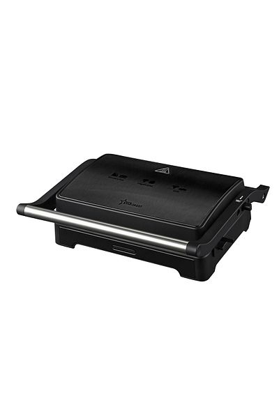 STARCREST Sandwich-maker Grill Panini STARCREST SGR-2424BX, 1000 W, Deschidere 180°, Negru/Dark inox