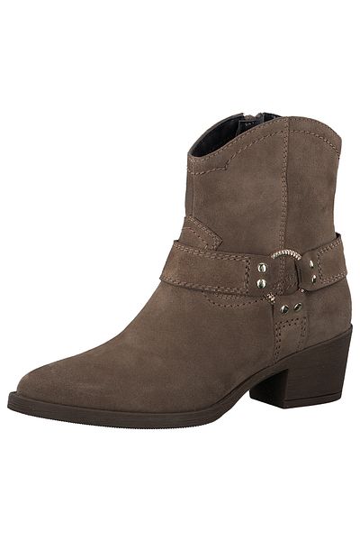 Tamaris Damen Elegante Stiefelette 1-25705-43 Braun 300 Brown Leder mit TOUCH-IT