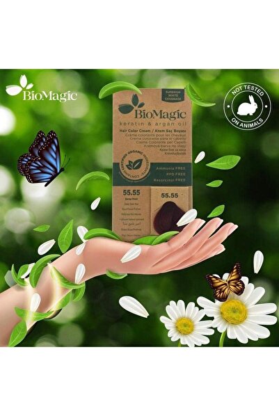 BIOMAGIC Permanent Hair Color C K 4/58 (Red Violet Auburn)