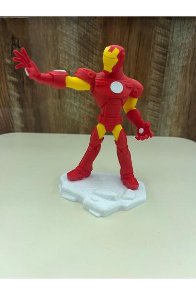 NaseTasarım مجسم شخصية الرجل الحديدي ثلاثي الأبعاد من مارفل مقاس 13.5 سم