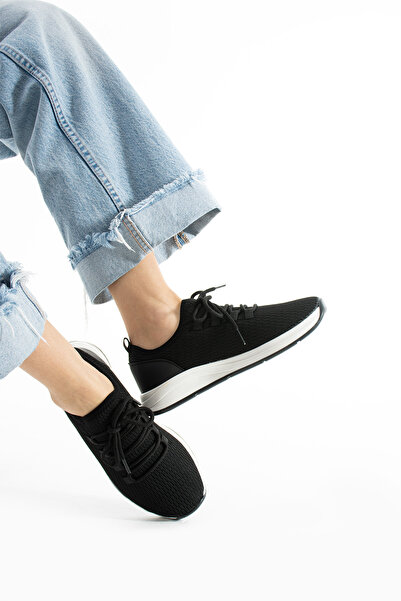 Pretty Girl Pantofi sport casual din plasă pentru femei negre (înălțimea talp...