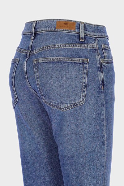 CROSS JEANS Sydney Orta Mavi Yüksek Bel Slim Fit Jean Pantolon C 4529-091