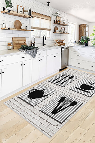 YTR HOME Dijital Baskı Yıkanabilir  Kolay Temizleni Leke Tutmaz Kaymaz Taban ...