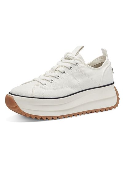 Tamaris Damen Low Sneaker Low Top 1-23731-41 Weiß 100 White Textil Mit Touch-it