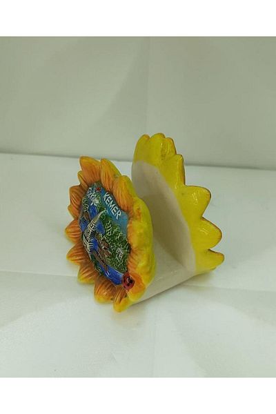 Hd Marketim Sunflower Napkin Holder Ceramic Napkin Dinner Antalya Visual Kitchen Counter Table Decor