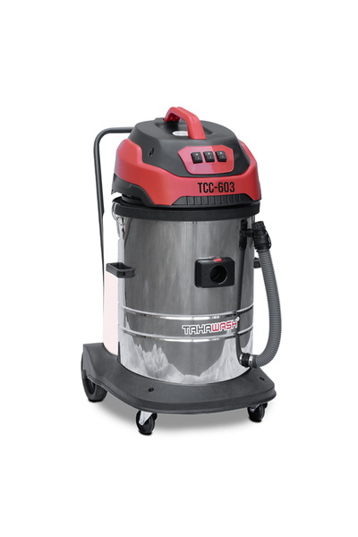 TAHAWASH Sanayi Tipi Üç Motorlu Oto Kuaför 60 Litre Süpürge - TCC-603