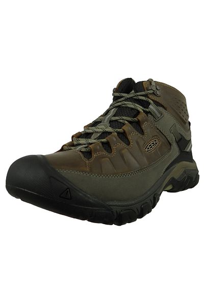 Keen Herren Stiefel Wanderschuhe Targhee III Mid WP 1017786 Braun Bungee Cord/Black Leder/Synthetik mit