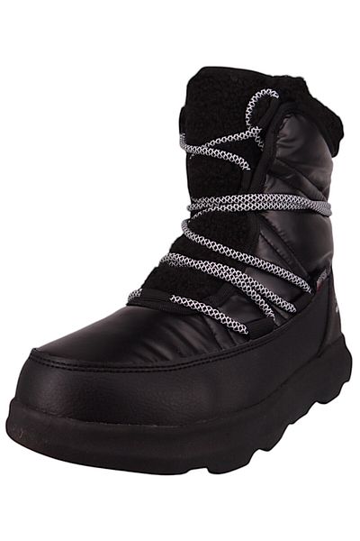 Kamik Damen Winterstiefel Stiefel Winterschuhe LEA Pull Vegan NF2506 Schwarz BLK Black Textil/Synthetik m