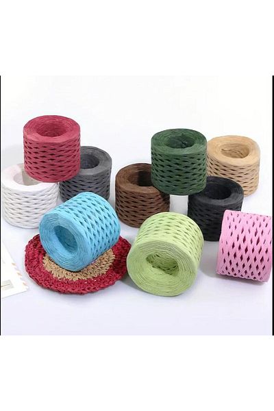 OZN AKSESUAR G-3 Sky Blue Χρώμα Raffia Χαρτοσχοινί 200 γρ
