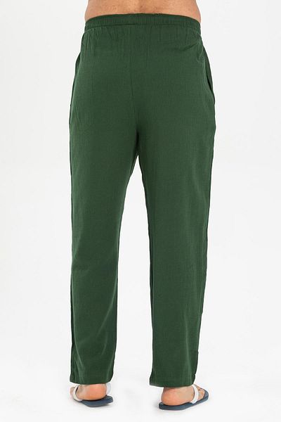 Eliş Şile Bezi Şile Bezi Women's Summer Baggy Trousers Green Ysl
