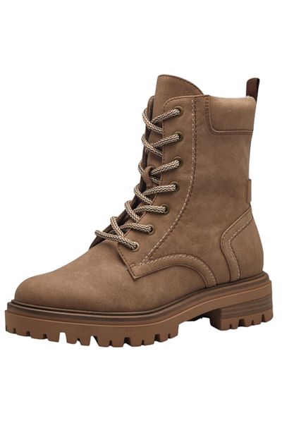 Tamaris Damen Sportliche Stiefelette 1-25295-43 Braun 310 Camel Kunstleder mit TOUCH-IT