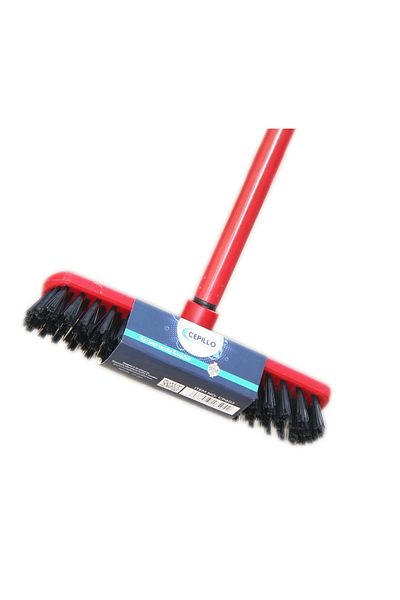Cepillo Indoor Floor Cleaning Broom/Brush Head With Stick, Small brush, Long broomstick for easy brooming