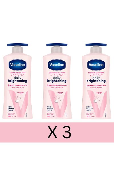 Vaseline Body Lotion for Daily Brightening, 725ml x3