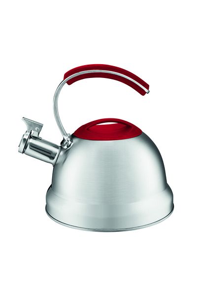 Ambition Ceainic aragaz cu fluier 2L (2.5L), maner rosu, Lotis