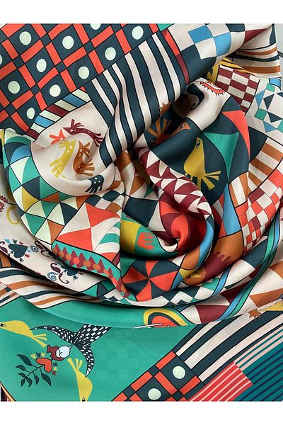 Bolder Lion Scarf Long Foulard 70*70 cm
