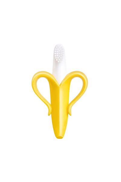 Choice 1179E Banana Shape Safe Toddle Teether Baby Silicone Training Toothbrush BPA Free Banana Teething Ri
