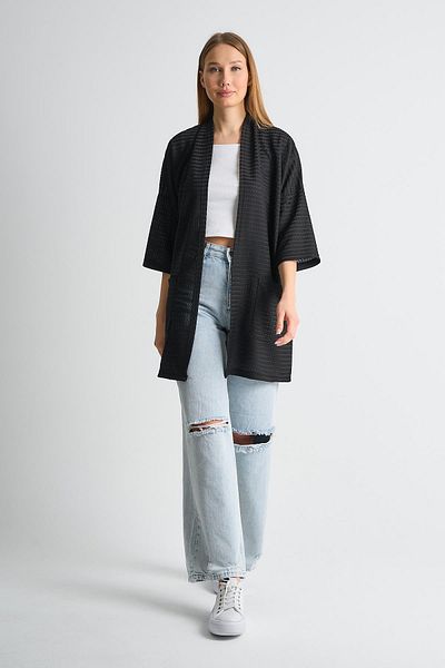 ALEXANDERGARDI Cardigan lung pentru femei cu buzunare
