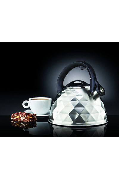 Ambition Ceainic aragaz cu fluier 2.5L (3L), argintiu, Diamond