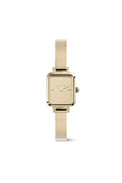 Daniel Wellington Petite&Quadro Mini Reflection Goldene Damenuhr DW00100801