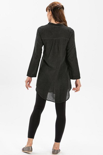 Eliş Şile Bezi Acacia Sile Cloth - Summer Tunic Smoked Fm