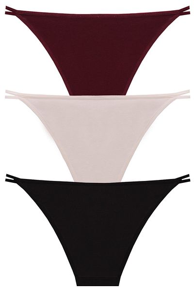 papatya lingerie Șosete multicolore cu cataramă inimă multicolore, negru ecologic, ecru, roșu claret, 3"