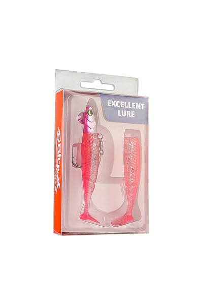 Choice طُعم صيد السمك الوردي من تاييو، 20 جرام، رأس جيج، ذيل على شكل حرف T، س...